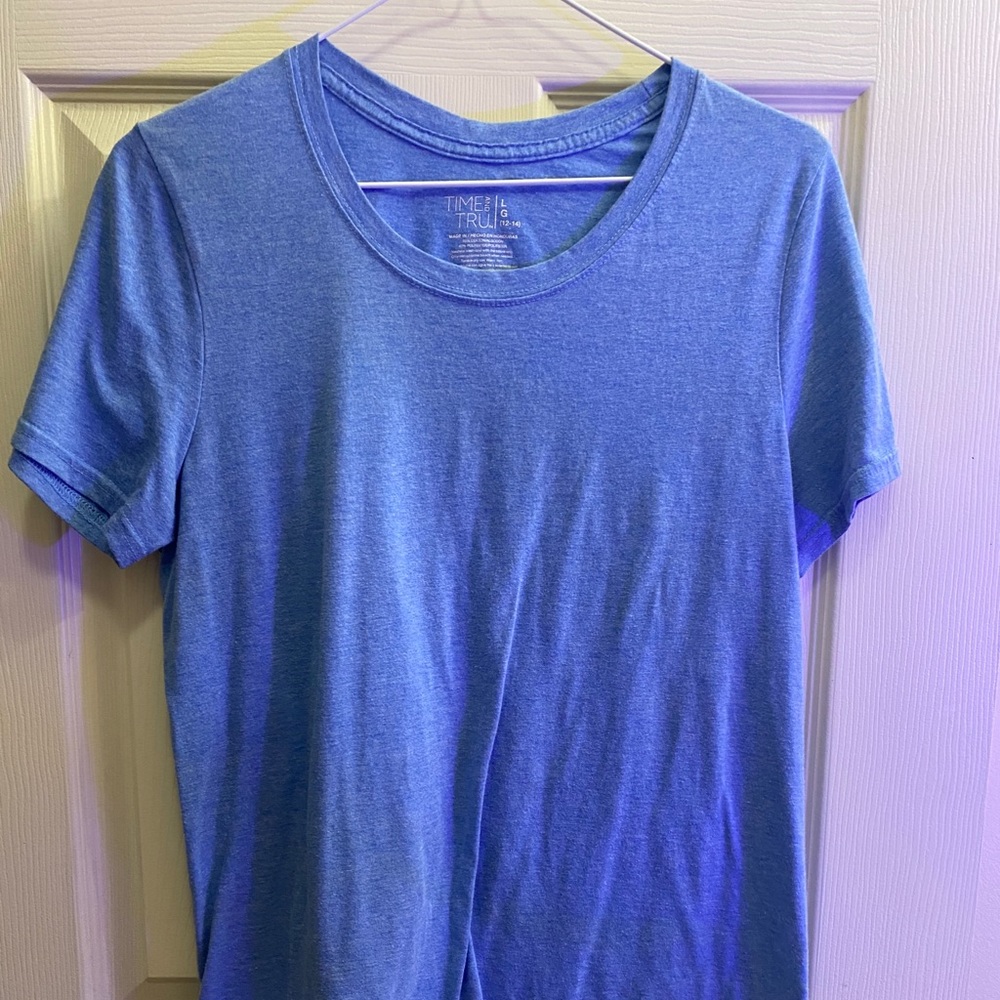 blue t-shirt